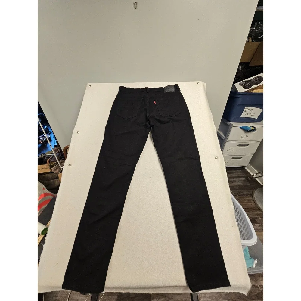 Levis 531 Athletic Slim Jeans Mens 36x36 Black Denim WaterLess 85494-0032